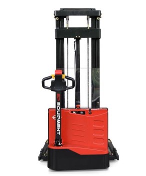 TRANSPALET INDUSTRIAL ELECTRIC CU CATARG, SARCINA 1200 KG, INALTIME DE RIDICARE 3000MM, PICIOARE EXTERIOARE PALETULUI, FURCI TIP STIVUITOR REGLABILE, ES12-25DM-3000