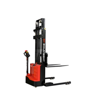 TRANSPALET INDUSTRIAL ELECTRIC CU CATARG, SARCINA 1200 KG, INALTIME DE RIDICARE 3000MM, PICIOARE EXTERIOARE PALETULUI, FURCI TIP STIVUITOR REGLABILE, ES12-25DM-3000