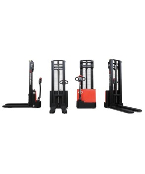 ESL 122 - 3300, TRANSPALET ELECTRIC CU CATARG MARCA "EP", ACUMULATOR LI-ION, INALTIME DE RIDICARE 3.300 MM, SARCINA MAX 1.200 KG