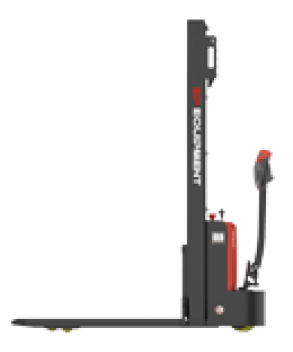 ESL 122 - 2500, TRANSPALET ELECTRIC CU CATARG MARCA "EP", ACUMULATOR LI-ION, INALTIME DE RIDICARE 2.500 MM, SARCINA MAX 1.200 KG