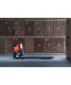 F2, TRANSPALET ELECTRIC 1500 KG, ACUMULATOR LI-ION, PENTRU SUPERMARKET SI CENTRE COMERCIALE