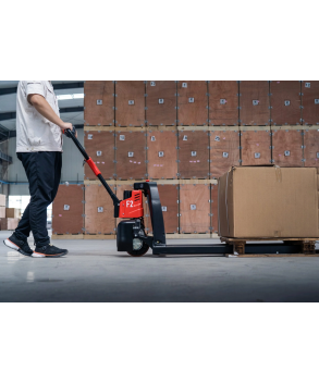 F2, TRANSPALET ELECTRIC 1500 KG, ACUMULATOR LI-ION, PENTRU SUPERMARKET SI CENTRE COMERCIALE